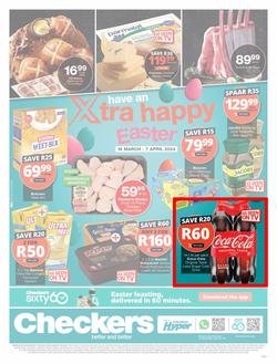 Checkers Northern Cape : Have An Xtra Happy Easter (18 March - 7 April 2024), page 1