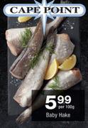 Cape Point Baby Hake-Per 100g