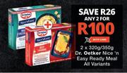 Dr.Oetker Nice n Easy Ready Meal All Variants-2 x 320g/350g