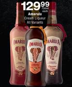 Amarula Cream Liqueur All Variants-750ml Each