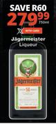Jagermeister Liqueur-750ml