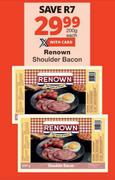 Renown Shoulder Bacon-200g Each
