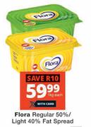 Flora Regular 50% Light 40% Fat Spread-1Kg Each