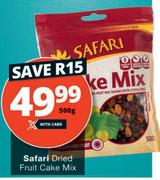 Safari Dried Fruit Cake Mix-500g