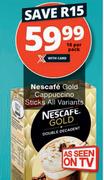 Nescafe Gold Cappuccino Sticks All Variants-10 Per Pack