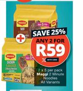 Maggi 2 Minute Noodles All Variants-2 x 5 Per Pack