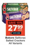 Bakers Salticrax Salted Crackers All Variants-200g Each