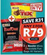 Nestle Minis Chocolate Fun Bags All Variants-For Any 2