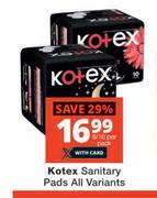 Kotex Sanitary Pads All Variants-8/10 Per Pack
