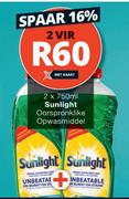 Sunlight Oorspronklike Opwasmiddel-2 x 750ml