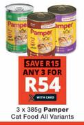 Pamper Cat Food All Variants-3 x 385g