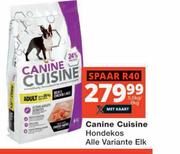 Canine Cuisine Hondekos Alle Variants-5.5Kg/6Kg Elk