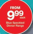 Blue Speckled Dinner Range-Each