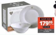 Heart Dinner Set 12 Piece-Per Set