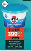 HTH 8Kg Granular+ Mineral Soft Pool Chlorine-Each