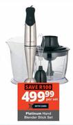 Platinum Hand Blender Stick Set-Per Set