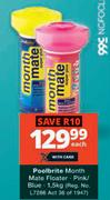 Poolbrite Month Mate Floater Pink/Blue-1.5Kg Each