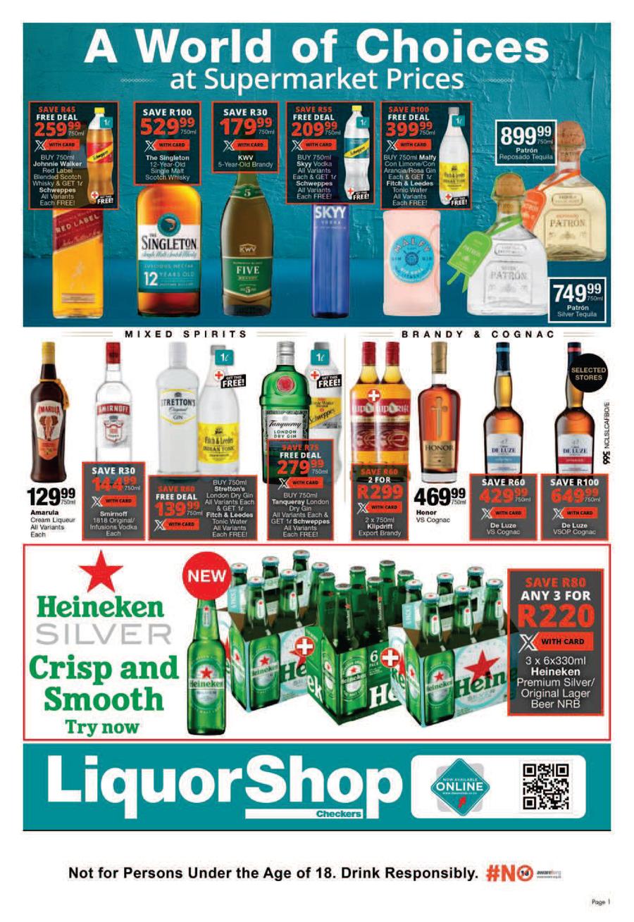 Checkers Liquor Northern Cape A World Of Choices (23 June 9 July