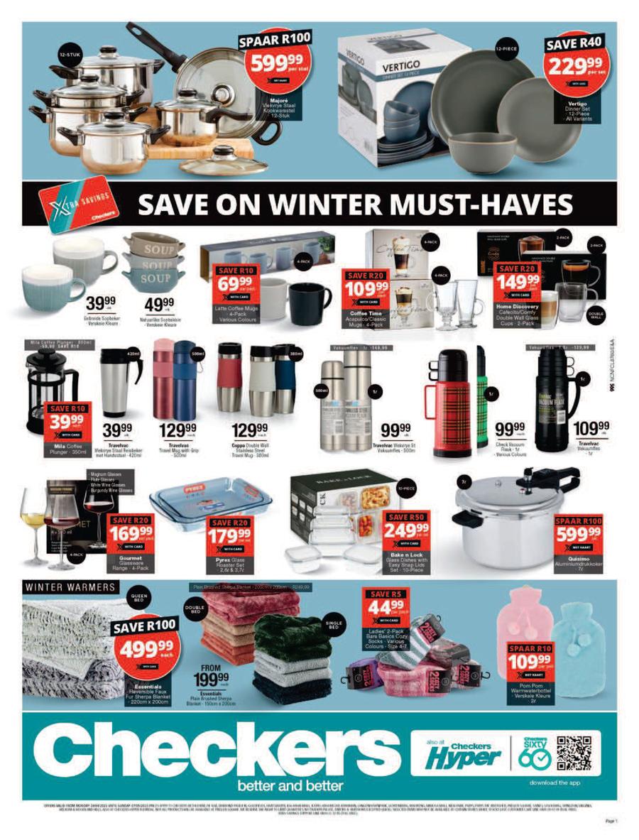 Checkers Northern Cape : Winter Must Haves (24 April - 7 May 2023) — m ...