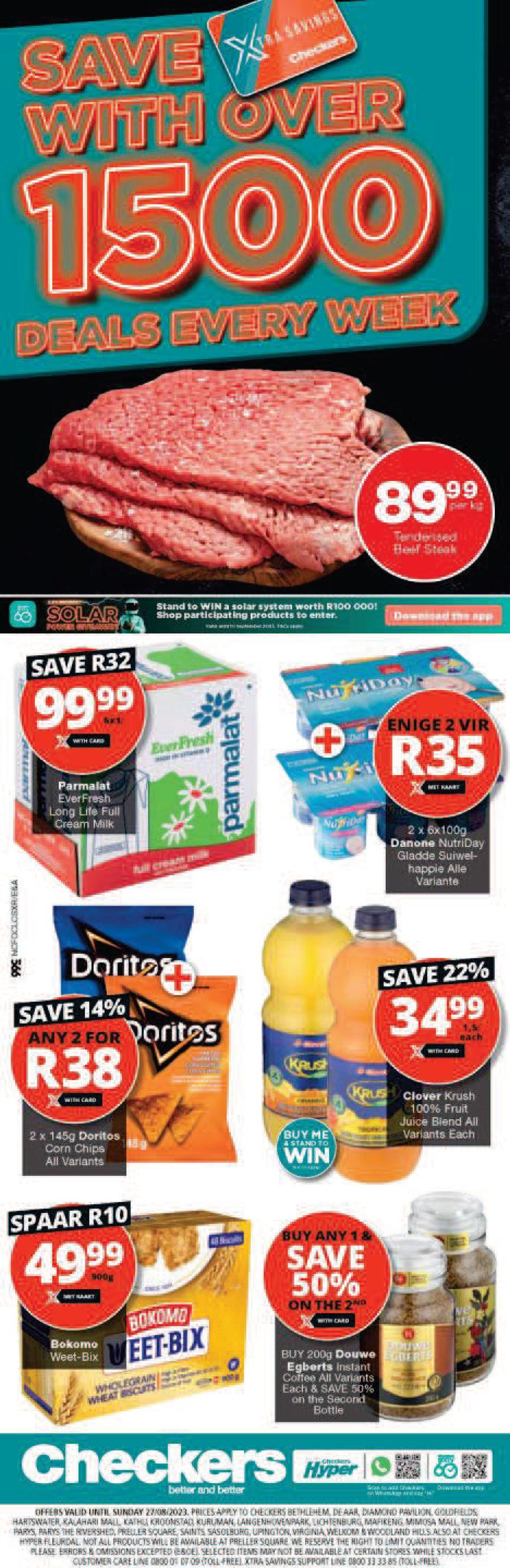 Checkers Northern Cape : Xtra Savings (24 August - 27 August 2023) — m ...