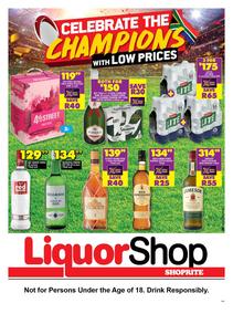 Shoprite Liquor Northern Cape & Free State : Celebrate The Champions With Low Prices (25 July - 9 August 2022)