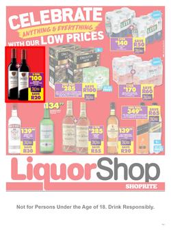 Shoprite Liquor Northern Cape & Free State : Celebrate Anything & Everything (23 September - 9 October 2022), page 1