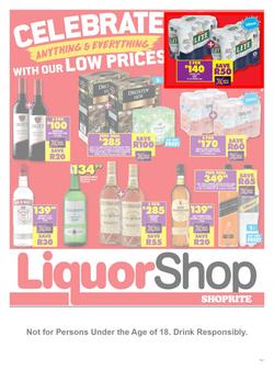 Shoprite Liquor Northern Cape & Free State : Celebrate Anything & Everything (23 September - 9 October 2022), page 1