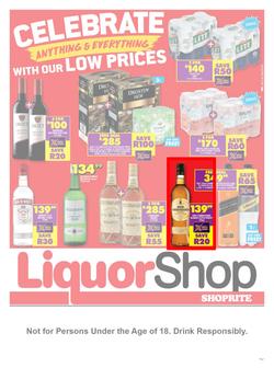 Shoprite Liquor Northern Cape & Free State : Celebrate Anything & Everything (23 September - 9 October 2022), page 1