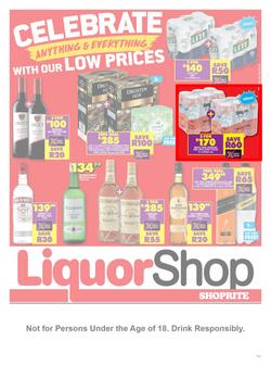 Shoprite Liquor Northern Cape & Free State : Celebrate Anything & Everything (23 September - 9 October 2022), page 1