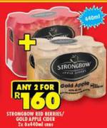 Strongbow Red Berries Gold Apple Cider 6 x 440ml-For Any 2