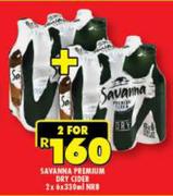 Savanna Premium Dry Cider 6 x 330ml NRB-For 2
