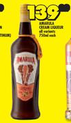 Amarula Cream Liqueur (All Variants)-750ml Each