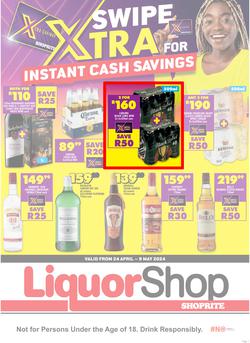 Shoprite Liquor Northern Cape & Free State : Xtra Savings (24 April - 9 May 2024), page 1