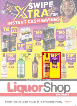 Shoprite Liquor Northern Cape & Free State : Xtra Savings (24 April - 9 May 2024), page 1