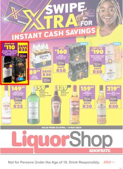 Shoprite Liquor Northern Cape & Free State : Xtra Savings (24 April - 9 May 2024), page 1
