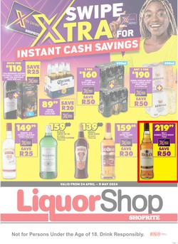 Shoprite Liquor Northern Cape & Free State : Xtra Savings (24 April - 9 May 2024), page 1