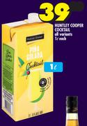 Huntley Cooper Cocktail (All Variants)-1L Each