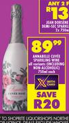 Annabelle Cuvee Sparkling Wine (All Variants)-750ml Each