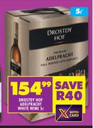 Drostdy Hof Adelpracht White Wine-5L