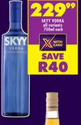 Skyy Vodka (All Variants)-750ml Each