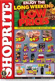 Shoprite Northern Cape & Free State : Long Weekend With Our Low Prices (29 April - 2 May 2022)