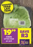 Iceberg Lettuce Head-Per Pack