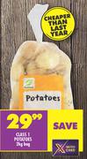 Class 1 Potatoes-2Kg Bag