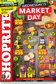 Shoprite Northern Cape & Free State : Wednesday Is Market Day (8 May 2024 Only)