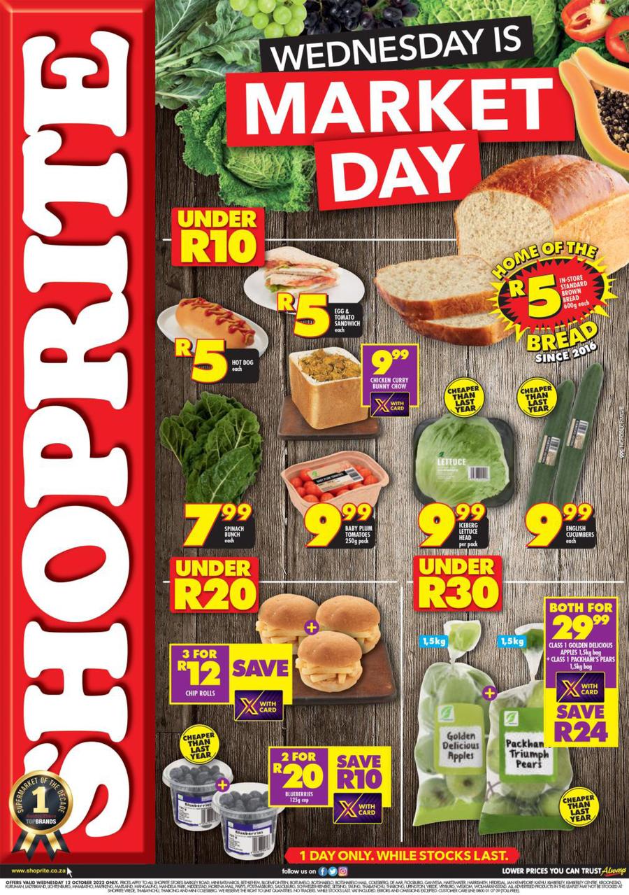 Shoprite Northern Cape & Free State : Wednesday Is Market Day (12 ...