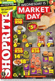Shoprite Northern Cape & Free State : Wednesday Is Market Day (15 May 2024 Only)