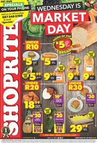 Shoprite Northern Cape & Free State : Wednesday Is Market Day (17 July 2024 Only)