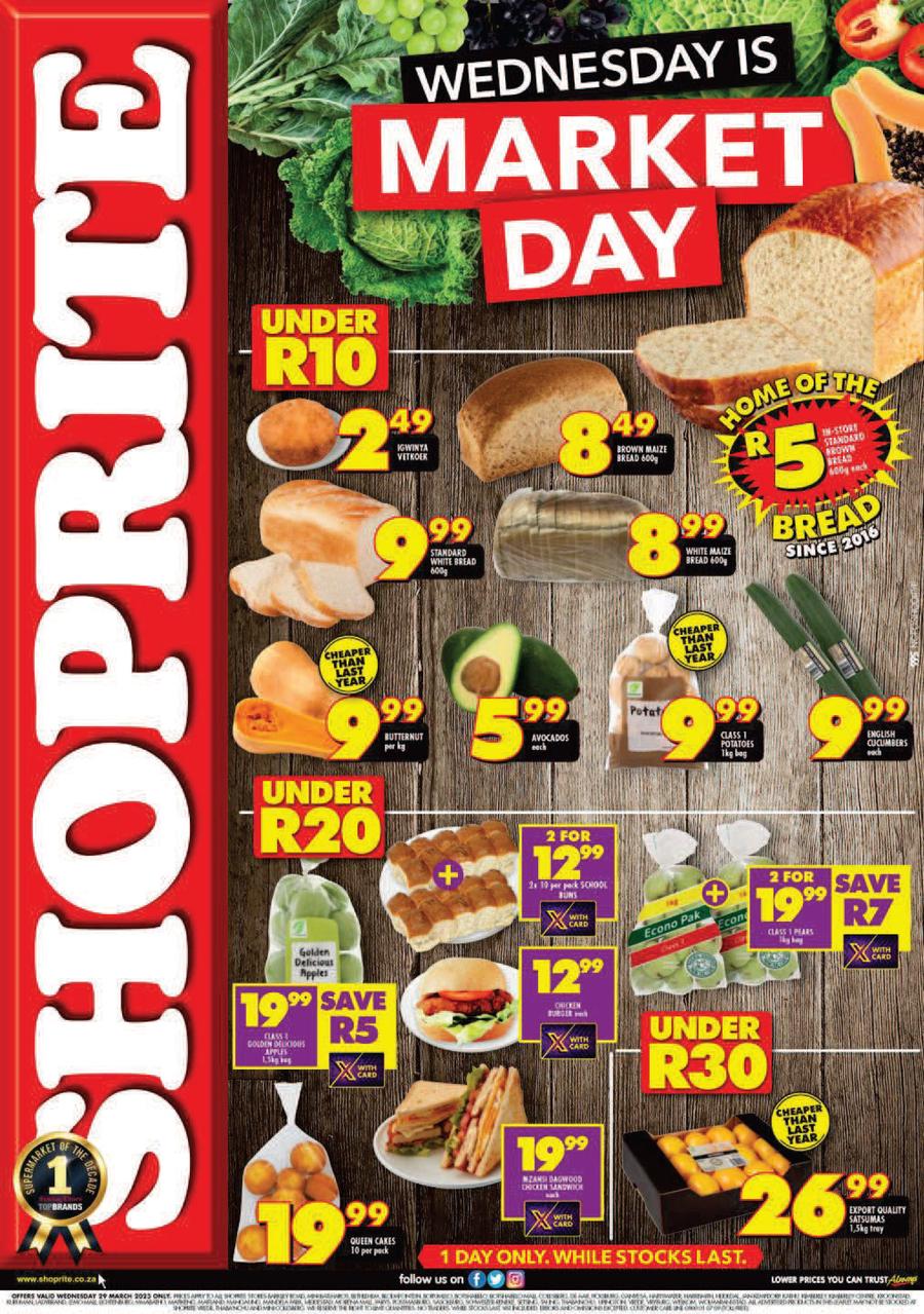 Shoprite Northern Cape & Free State : Wednesday Is Market Day (29 March ...