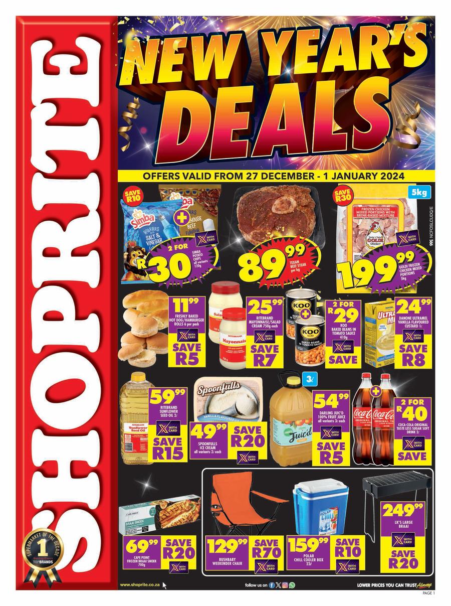 Shoprite Northern Cape & Free State New Year's Deals (27 December