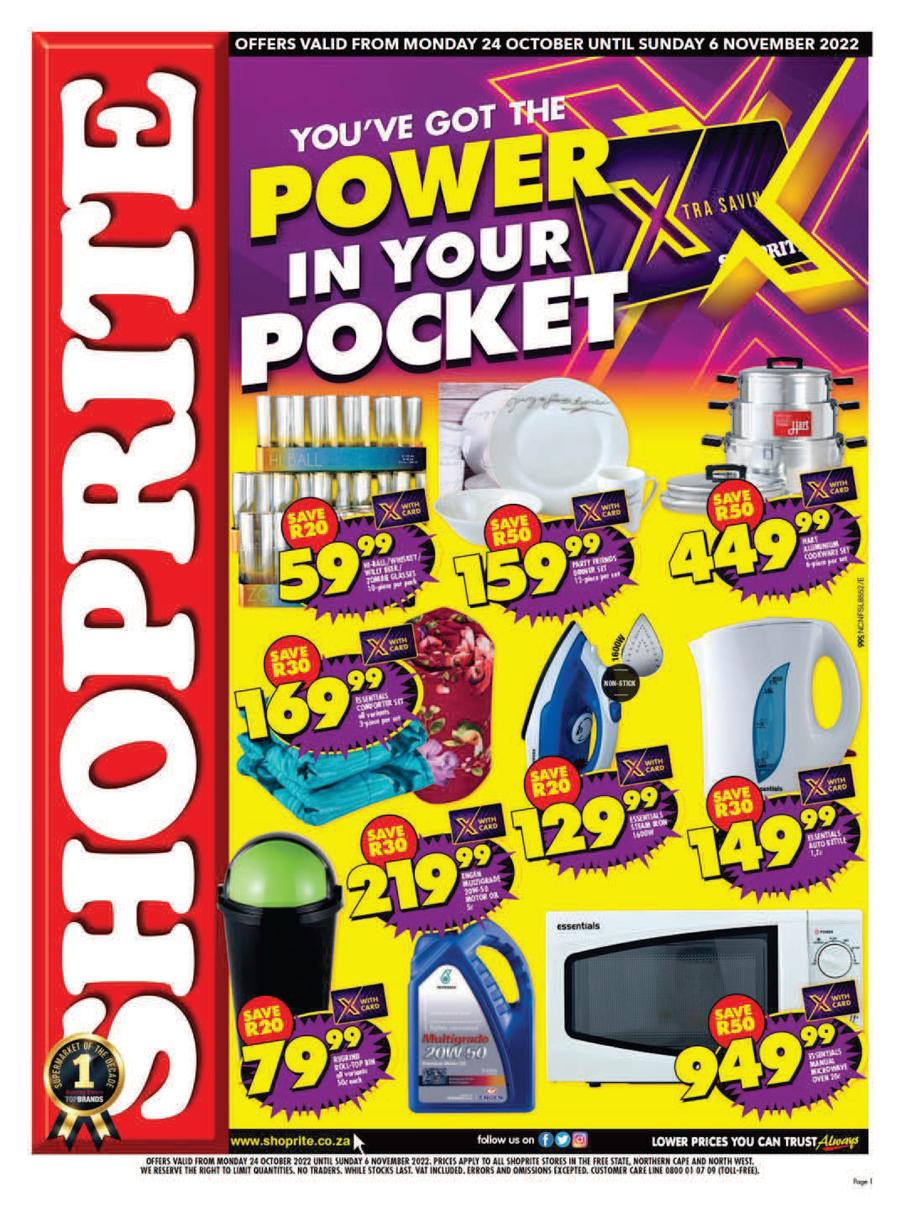 Shoprite Northern Cape & Free State : Power In Your Pocket (24 October ...